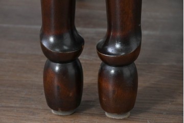 中古　松本民芸家具　ラッシ座面　波打つ背板が特徴の#22型ラダーバックチェア2脚セット　定価(2脚合計)約32万円　(R-085988)