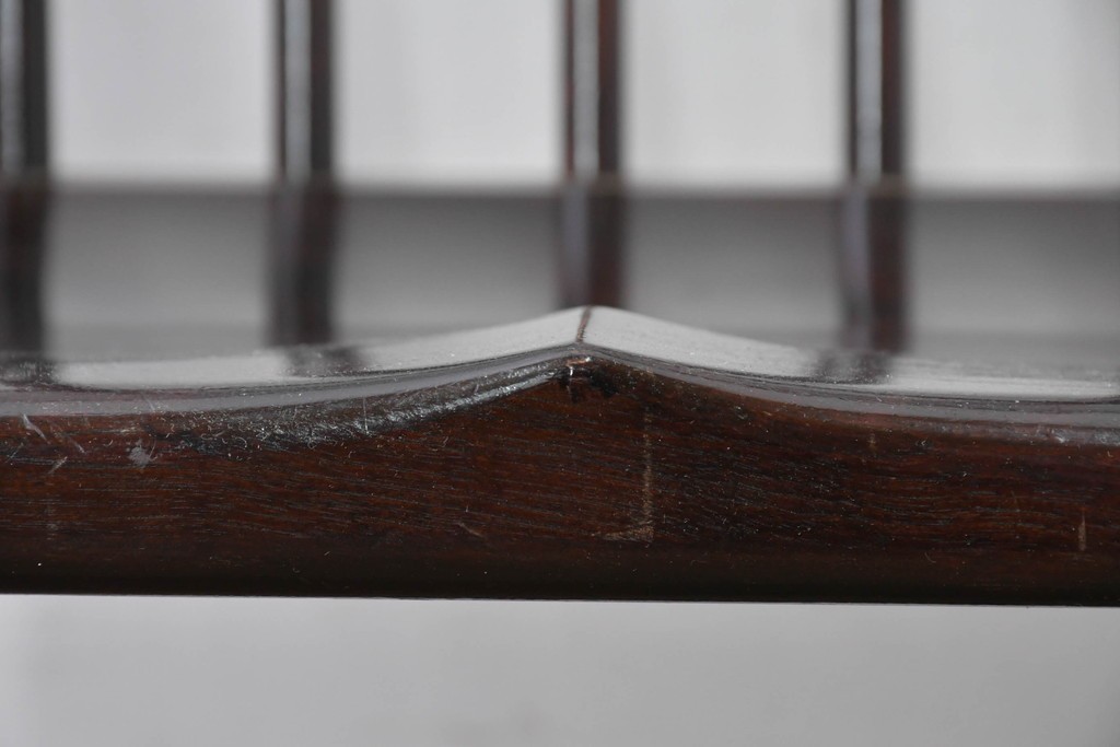 中古　松本民芸家具　細身のスポークが連なる#513型長ウィンザーチェア(III)　定価約39万円　(R-085989)