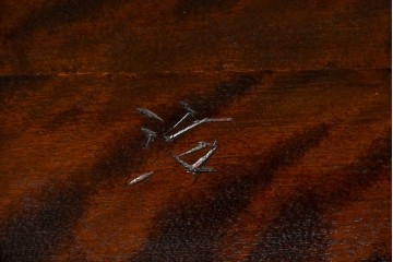 中古　松本民芸家具　細身のスポークが連なる#513型長ウィンザーチェア(III)　定価約39万円　(R-085989)