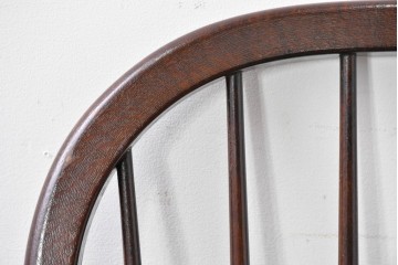 中古　松本民芸家具　細身のスポークが連なる#513型長ウィンザーチェア(III)　定価約39万円　(R-085989)