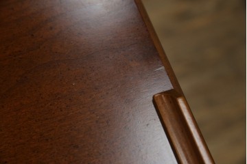 中古　美品　希少な廃番品　LYNN・HOLLYN(リン・ホーリン)　細かな装飾と曲線脚が上品な縦型チェスト　(R-085992)