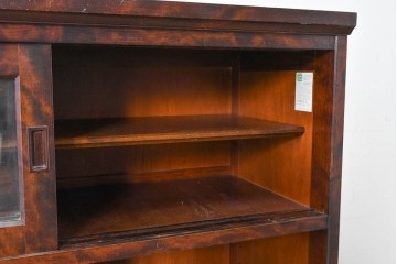 《台輪取り付け加工費込み》　中古　北海道民芸家具　HM161K　重厚な木目と温もり溢れる風合いが魅力のキャビネット　(R-085993)