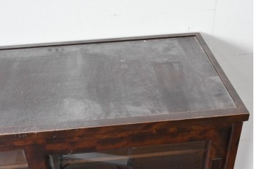 《台輪取り付け加工費込み》　中古　北海道民芸家具　HM161K　重厚な木目と温もり溢れる風合いが魅力のキャビネット　(R-085993)