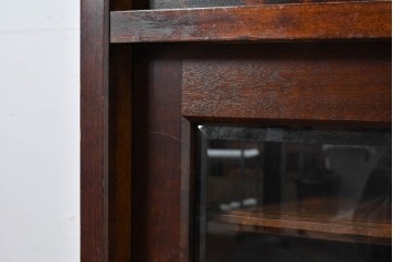 《台輪取り付け加工費込み》　中古　北海道民芸家具　HM161K　重厚な木目と温もり溢れる風合いが魅力のキャビネット　(R-085993)