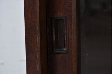 《台輪取り付け加工費込み》　中古　北海道民芸家具　HM161K　重厚な木目と温もり溢れる風合いが魅力のキャビネット　(R-085993)