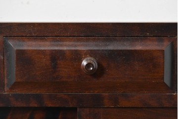 《天板取り付け加工費込み》　中古　北海道民芸家具　HM161K　重厚な木目と温もり溢れる風合いが魅力のサイドボード　(R-085994)