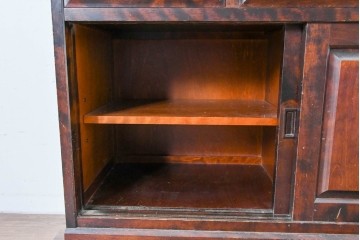 《天板取り付け加工費込み》　中古　北海道民芸家具　HM161K　重厚な木目と温もり溢れる風合いが魅力のサイドボード　(R-085994)