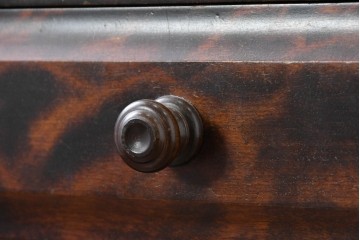 《天板取り付け加工費込み》　中古　北海道民芸家具　HM161K　重厚な木目と温もり溢れる風合いが魅力のサイドボード　(R-085994)