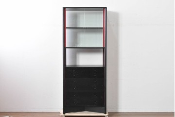 中古　希少モデル　Cassina(カッシーナ)　Brera(ブレラ)　ピエロ・デ・マルティーニ(Piero De Martini)　ガラス扉付きのキャビネット　(R-085996)