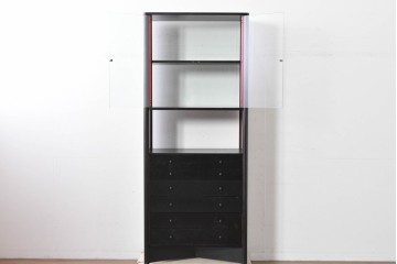 中古　希少モデル　Cassina(カッシーナ)　Brera(ブレラ)　ピエロ・デ・マルティーニ(Piero De Martini)　ガラス扉付きのキャビネット　(R-085996)