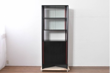 中古　希少モデル　Cassina(カッシーナ)　Brera(ブレラ)　ピエロ・デ・マルティーニ(Piero De Martini)　ガラス扉付きのキャビネット　(R-085996)