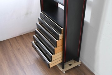 中古　希少モデル　Cassina(カッシーナ)　Brera(ブレラ)　ピエロ・デ・マルティーニ(Piero De Martini)　ガラス扉付きのキャビネット　(R-085996)