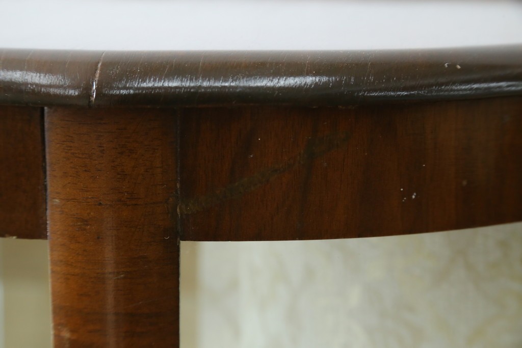 イギリスアンティーク　希少デザイン　BARGET BUILT(バーゲット・ビルト)　両サイドに隠し収納が付いたミラーバックガラスキャビネット　(R-085997)