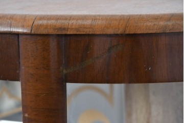 イギリスアンティーク　希少デザイン　BARGET BUILT(バーゲット・ビルト)　両サイドに隠し収納が付いたミラーバックガラスキャビネット　(R-085997)