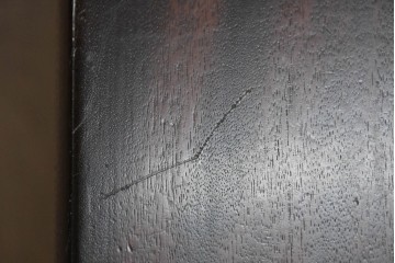 中古　松本民芸家具　クラシカルな挽き物脚のLT型食卓　定価約61万6千円　(R-085999)