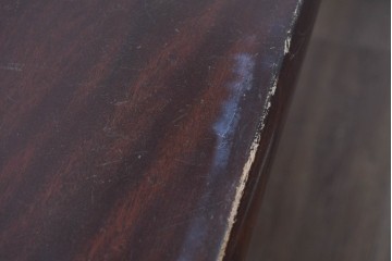 中古　松本民芸家具　クラシカルな挽き物脚のLT型食卓　定価約61万6千円　(R-085999)