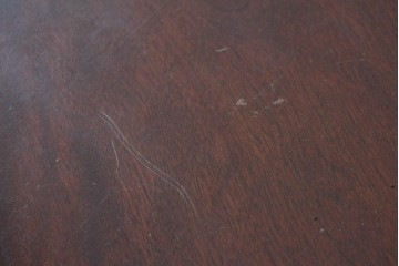 中古　松本民芸家具　クラシカルな挽き物脚のLT型食卓　定価約61万6千円　(R-085999)