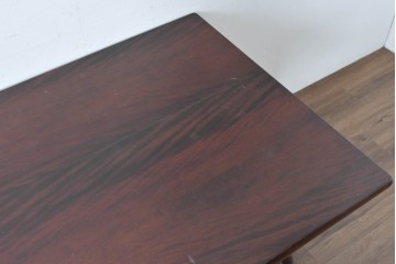 中古　松本民芸家具　クラシカルな挽き物脚のLT型食卓　定価約61万6千円　(R-085999)