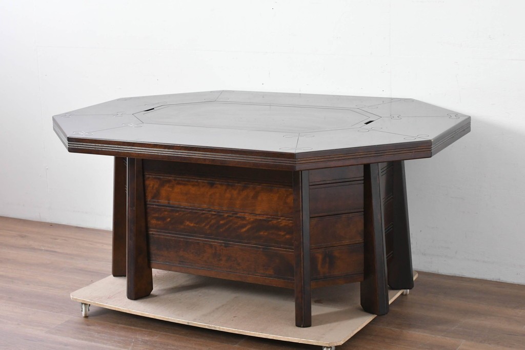 中古　美品　星野民芸(星野民藝)　桜材　重厚なつくりが際立つ八角炉　(R-086005)