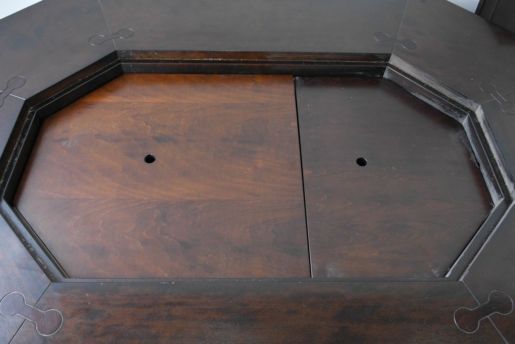 中古　美品　星野民芸(星野民藝)　桜材　重厚なつくりが際立つ八角炉　(R-086005)