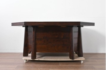 中古　美品　星野民芸(星野民藝)　桜材　重厚なつくりが際立つ八角炉　(R-086005)