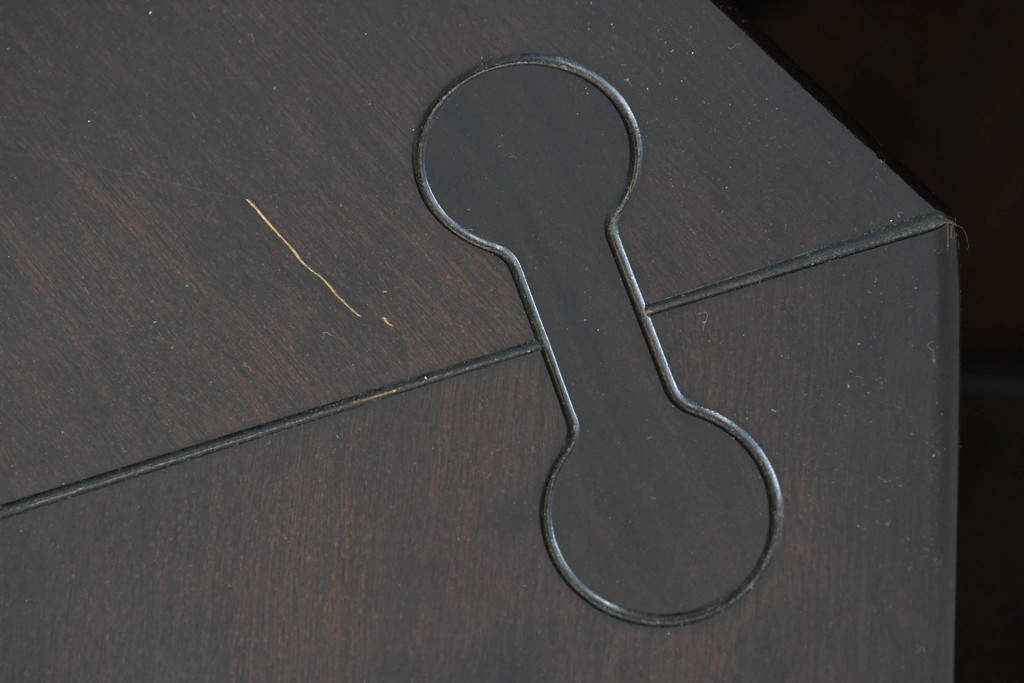 中古　美品　星野民芸(星野民藝)　桜材　重厚なつくりが際立つ八角炉　(R-086005)