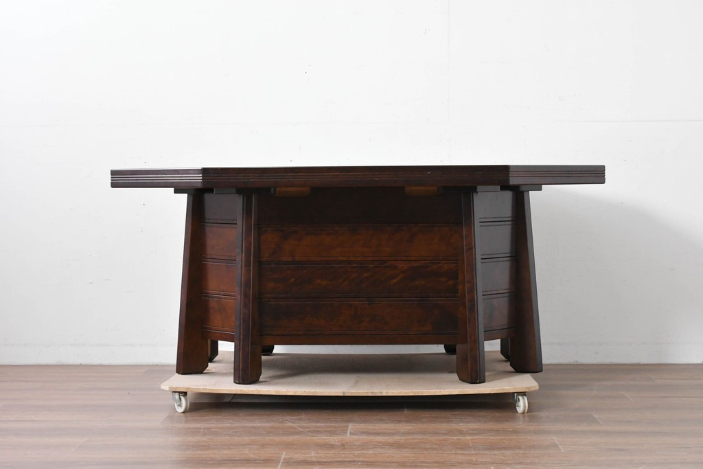 中古　美品　星野民芸(星野民藝)　桜材　重厚なつくりが際立つ八角炉　(R-086005)