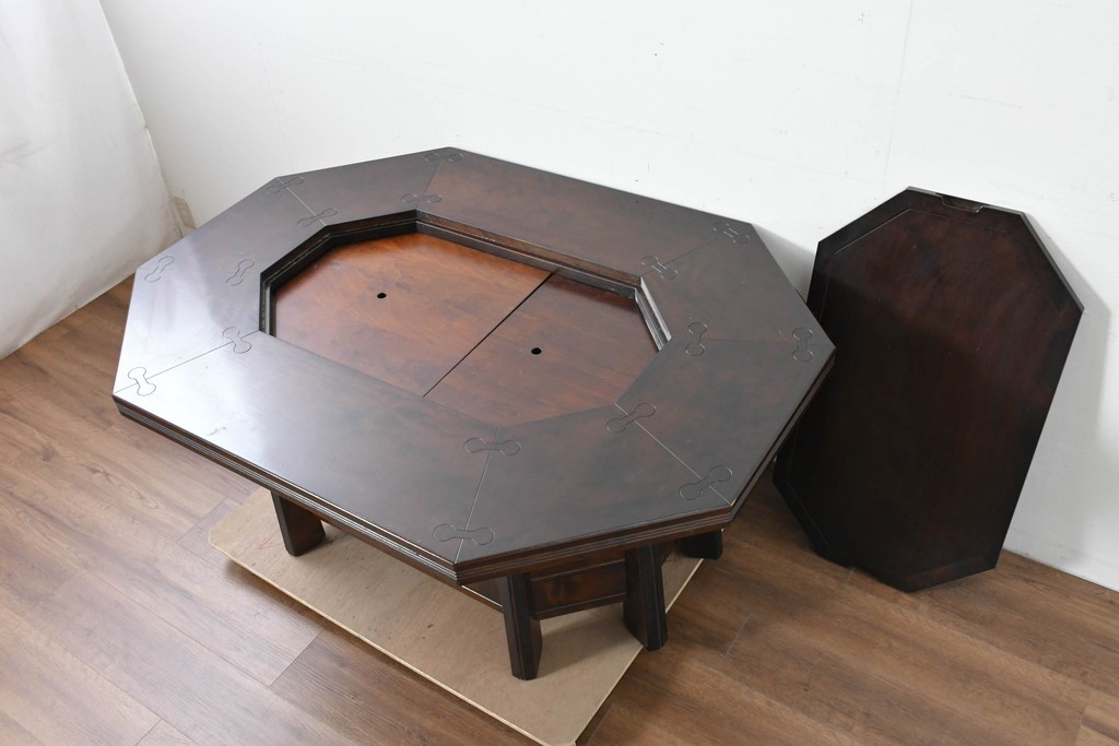 中古　美品　星野民芸(星野民藝)　桜材　重厚なつくりが際立つ八角炉　(R-086005)