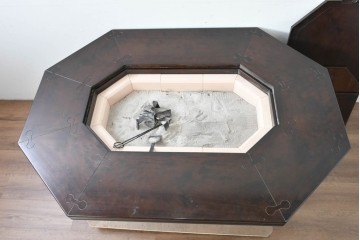 中古　美品　星野民芸(星野民藝)　桜材　重厚なつくりが際立つ八角炉　(R-086005)