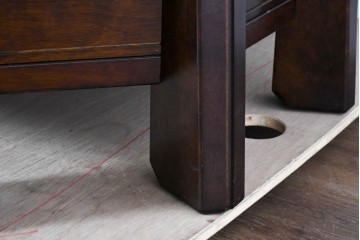 中古　美品　星野民芸(星野民藝)　桜材　重厚なつくりが際立つ八角炉　(R-086005)