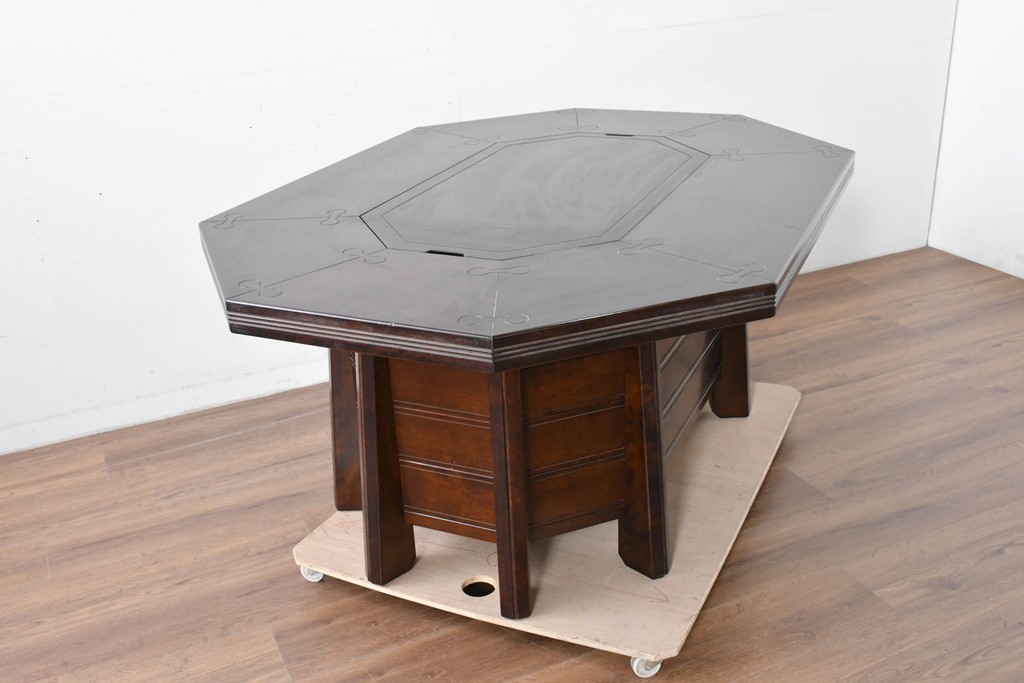 中古　美品　星野民芸(星野民藝)　桜材　重厚なつくりが際立つ八角炉　(R-086005)