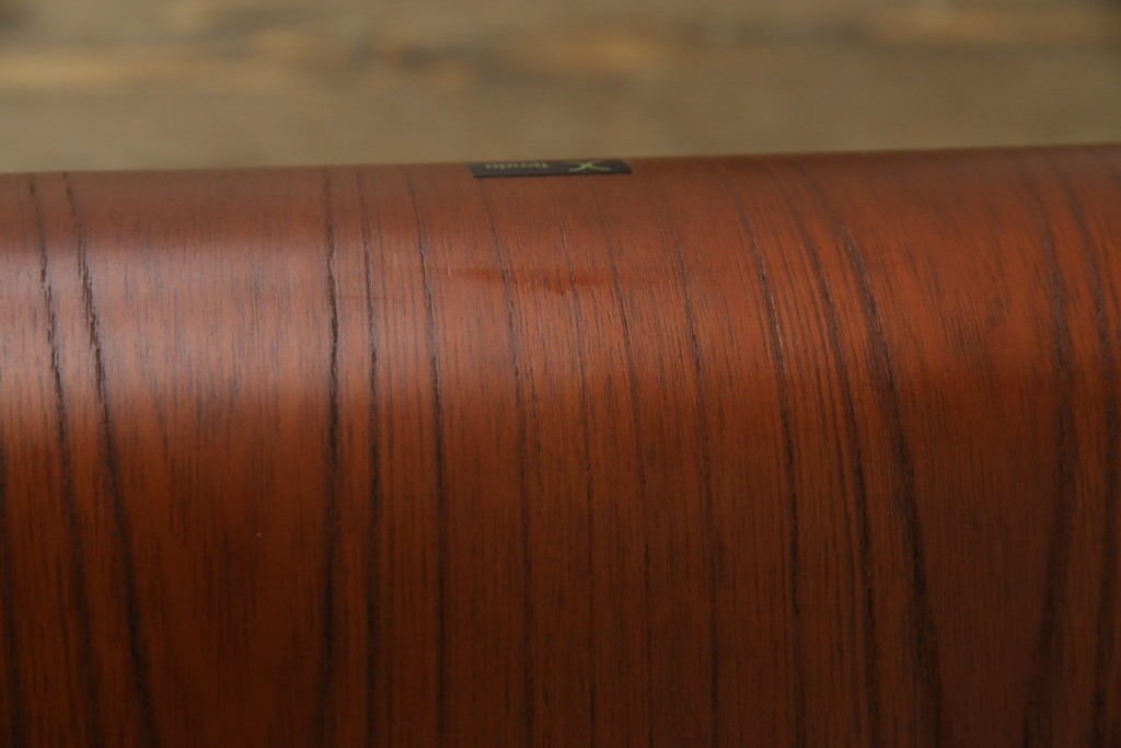 中古　美品　天童木工(Tendo)　欅材　継ぎ目のない一体感ある美しいラインが魅力の座椅子4脚セット　定価(4脚合計)約10万円　(R-086011)