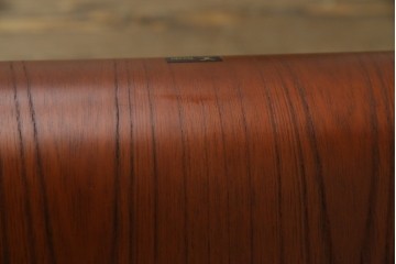 中古　美品　天童木工(Tendo)　欅材　継ぎ目のない一体感ある美しいラインが魅力の座椅子4脚セット　定価(4脚合計)約10万円　(R-086011)