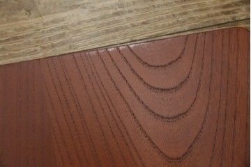 中古　美品　天童木工(Tendo)　欅材　継ぎ目のない一体感ある美しいラインが魅力の座椅子4脚セット　定価(4脚合計)約10万円　(R-086011)