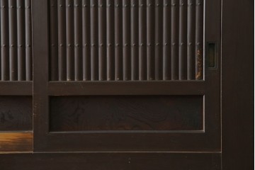 和製アンティーク　明治大正期　丸桟戸が上品な昇り引き出し付きの近江水屋箪笥　(R-086015)