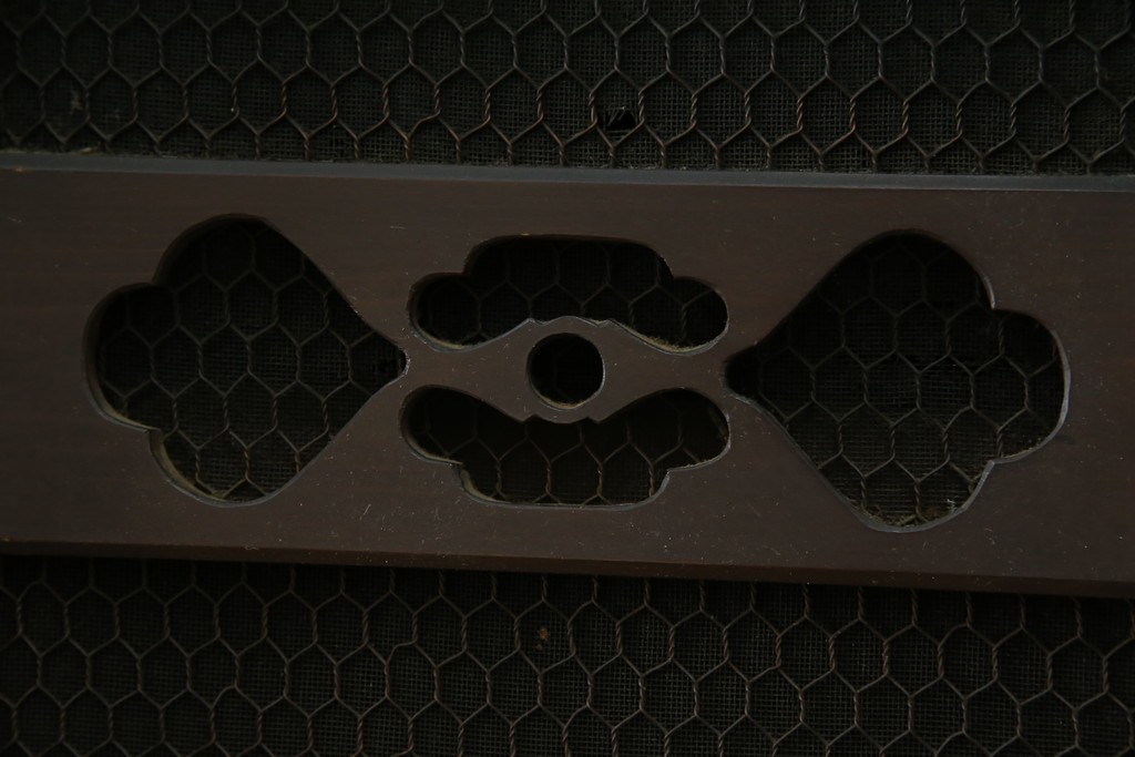 和製アンティーク　明治大正期　丸桟戸が上品な昇り引き出し付きの近江水屋箪笥　(R-086015)