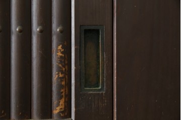 和製アンティーク　明治大正期　丸桟戸が上品な昇り引き出し付きの近江水屋箪笥　(R-086015)