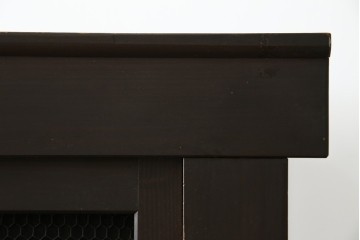 和製アンティーク　明治大正期　引き出し8杯付き　上品な丸桟戸の近江水屋箪笥サイドボード　(R-086016)