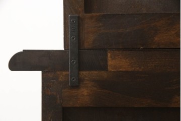 中古　松本民芸家具　特注品!　品のあるボールフットがアクセントの食器棚　(R-086018)