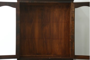中古　松本民芸家具　特注品!　品のあるボールフットがアクセントの食器棚　(R-086018)
