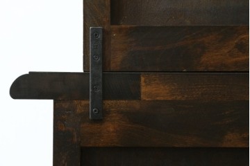 中古　松本民芸家具　特注品!　品のあるボールフットがアクセントの食器棚　(R-086018)
