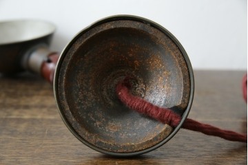 和製アンティーク　インダストリアル×レトロな蛇腹アームのデスクスタンド　(R-086024)