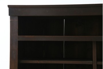 和製アンティーク　変わり型!　前面(檜材)　引き出し(欅材)　すっきりとした框の五尺水屋箪笥サイドボード　(R-086027)