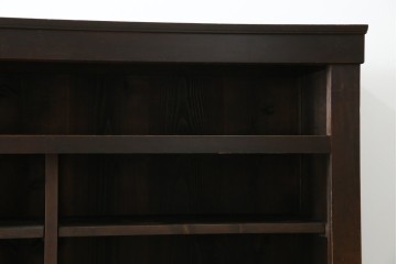 和製アンティーク　変わり型!　前面(檜材)　引き出し(欅材)　すっきりとした框の五尺水屋箪笥サイドボード　(R-086027)