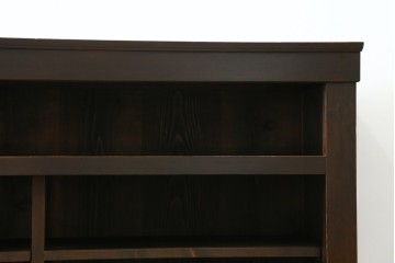 和製アンティーク　変わり型!　前面(檜材)　引き出し(欅材)　すっきりとした框の五尺水屋箪笥サイドボード　(R-086027)