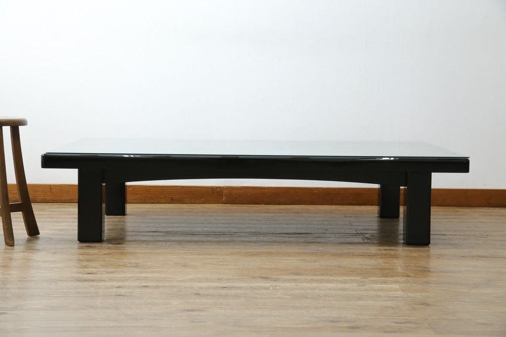 中古　美品　輪島塗り　天板に草花が描かれた座卓　定価約160万円　(R-086029)