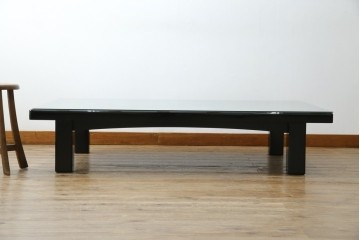 中古　美品　輪島塗り　天板に草花が描かれた座卓　定価約160万円　(R-086029)