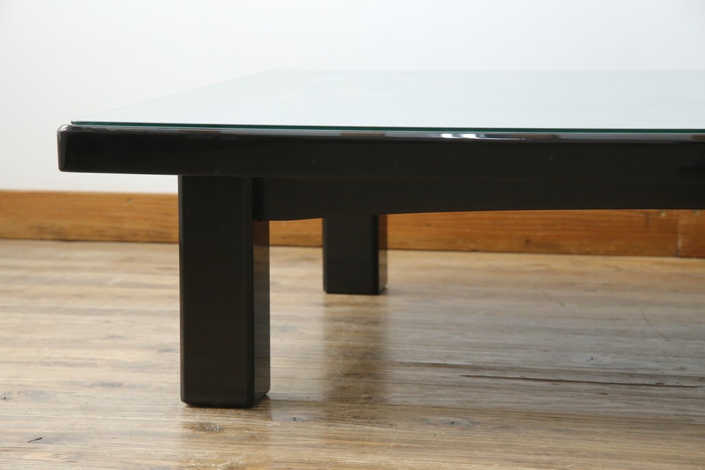 中古　美品　輪島塗り　天板に草花が描かれた座卓　定価約160万円　(R-086029)