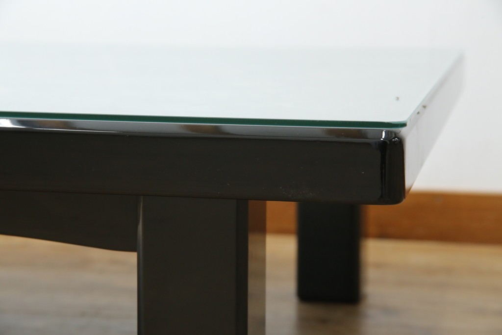 中古　美品　輪島塗り　天板に草花が描かれた座卓　定価約160万円　(R-086029)