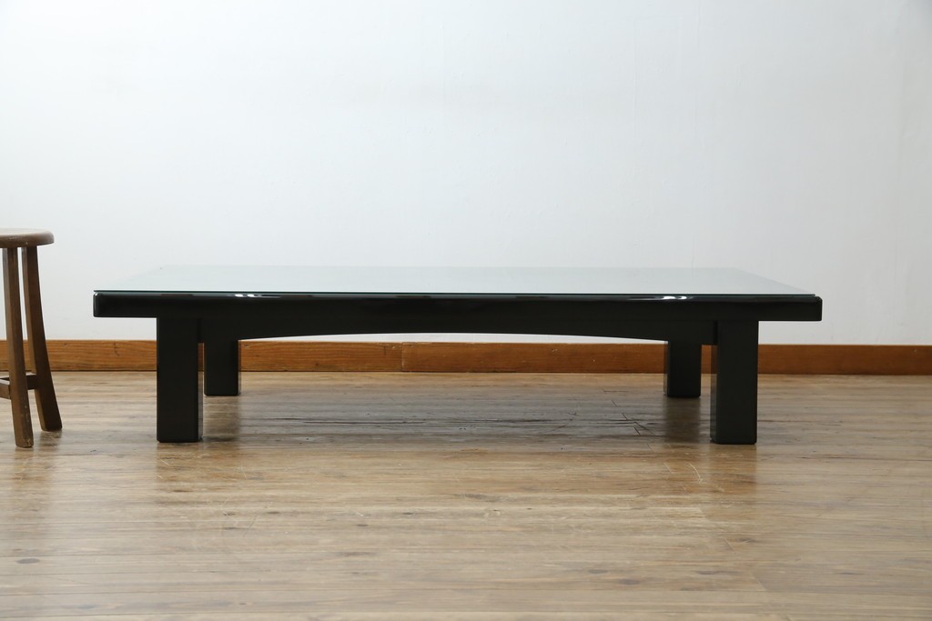 中古　美品　輪島塗り　天板に草花が描かれた座卓　定価約160万円　(R-086029)